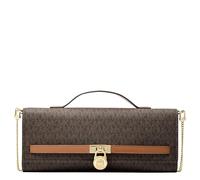 MICHAEL KORS Hamilton Moderne Medium Convertible Clutch with Logo Print