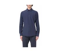 Michael Kors, Homme, Chemises, Bleu, Taille: XL Performance Stretch Slim Shirt