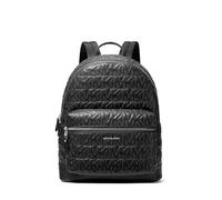 Michael Kors Hudson Dome Sac à dos Argenté/Husk/MK Quilt, Matériel argenté/noir/couette Mk