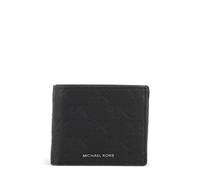 Michael Kors Hudson Portefeuille noir, cuir gaufré, homme
