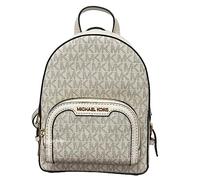 Michael Kors Jaycee - Mini sac à dos convertible MK Signature - Taille XS - Crème clair, ['Poudre légère'], X-Small, Jaycee