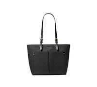 Michael Kors Jet Sest Travel Sac fourre-tout double poche Taille M, Black Sig, Medium