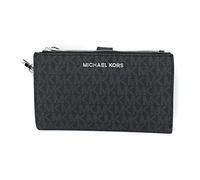 Michael Kors Jet Set Double Zip Wristlet Black PVC