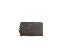 Michael Kors Portefeuille Jet Set en toile marron à dragonne pour femme
