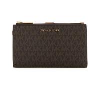 Michael Kors Portefeuille Jet Set en toile marron à dragonne pour femme