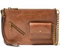Michael Kors Jet Set Grande Pochette Convertible en Cuir avec Fermeture éclair