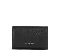 Michael Kors Jet Set Large Portefeuille noir, cuir de vache grainé, femme
