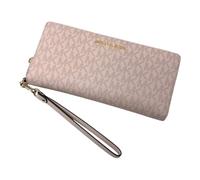 Michael Kors Jet Set Portefeuille de voyage avec logo Grand format, Rose, 19/9/3cm, Classique