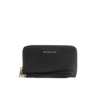 Michael Kors Jet Set Portefeuille noir, cuir de vache grainé, femme