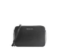 Michael Kors Jet Set Sac bandoulière noir, cuir de vache grainé, femme