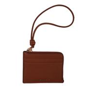 Michael Kors - Jet Set Small Pebbled Leather Card Case Wristlet - Femme - Accessoires - Brun - Taille: ONE Size