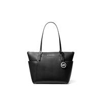 Michael Kors Jet Set Top-zip, Cabas femme, Schwarz (Black), 12x25x38 cm (B x H T)