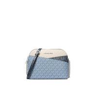 Michael Kors Jet Set Travel Color-Block Signature Logo Crossbody Bag Denim Multi