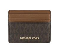 Michael Kors - Jet Set Travel Large Logo and Leather Card Case - Femme - Accessoires - Multicolore - Taille: ONE Size