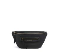 Michael Kors Jet Set Travel Medium Sac banane noir, cuir de vache grainé, unisexe