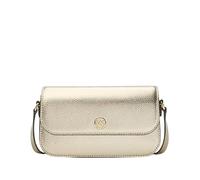 Michael Kors Jet Set Travel Petit sac à bandoulière en cuir métallique Doré pâle, Doré pâle, Small