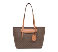 Michael Kors Cabas Jet Set Travel, cuir, logo en relief, Marron