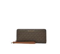 Michael Kors – Portefeuille Jet Set Continental en cuir Brun – Femme Taille ONE Size