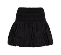 Michael Kors - Jupe courte bouffante en coton smocké - Femme - Jupes - Noir - Taille: 40 FR