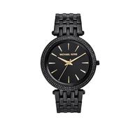 Michael Kors Ladies Ladies Darci Watch Black Bracelet Gold Hands MK3337