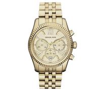 Michael Kors Ladies Lexington Chronograph Watch Boîte et bracelet en acier inoxydable PVD doré Cadran doré MK5556