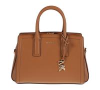Michael Kors - Laila Small Pebbled Leather Satchel - Femme - Sacs - Brun - Taille: ONE Size
