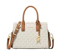 Michael Kors - Laila Small Signature Logo Satchel - Femme - Sacs - Beige - Taille: ONE Size