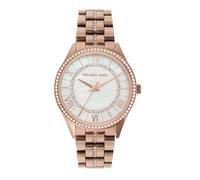 Michael Kors Lauryn Crystal - Cadran en Nacre avec Bracelet en Acier Inoxydable Rose doré pour Femme MK3716