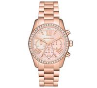 Montre chronographe - MICHAEL KORS - Lexington - Acier inoxydable - Or rose - 10 ATM