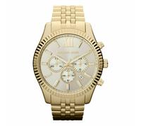 Michael Kors Lexington Montre Homme Boîtier Or Cadran Chrono Bracelet MK8281
