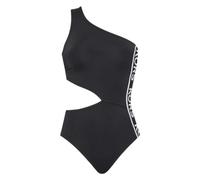 Michael Kors - Logo Cut Out One-Shoulder Onepiece - Femme - Maillots de bain - Noir - Taille: 40 FR