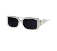 Michael Kors - Lunettes de soleil rectangulaires Corfu Mk2165 - unisex - Accessoires - Blanc - Taille: 56 MM