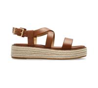 Michael Kors, Femme, Chaussures, Brun, Taille: 37 EU Lynn Sandale Espadrille à Plateforme en Cuir