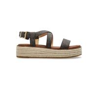 Michael Kors - Lynn Signature Logo Platform Espadrille - Femme - Chaussures - Brun - Taille: 39 EU