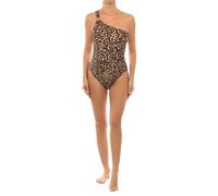 Michael Kors - Maillot de bain une pièce à imprimé animalier avec anneau - Femme - Maillots de bain - Multicolore - Taille: 40 FR