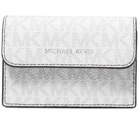 Michael Kors Malone Étui accordéon pour cartes, Blanc brillant, One Size