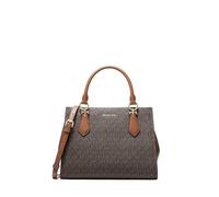 Michael Kors Marilyn Medium Signature Logo Convertible Satchel Brun