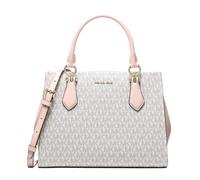 Michael Kors Marilyn Medium Signature Logo Convertible Satchel Powder Blush