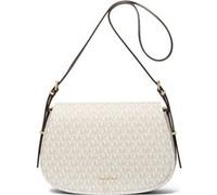 Michael Kors Medium Flap Messenger Bag Vanilla/acorn Taille: OS | Sacs en bandoulière Outlet | Femme | Blanche