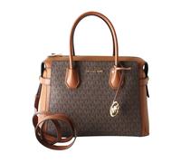 Michael Kors - Mercer Medium Belted Satchel - Femme - Sacs - Brun - Taille: ONE Size