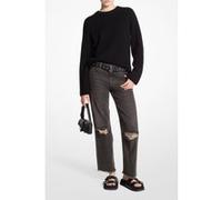 Michael Kors Merino Boxy Crew Sweater Black Taille: S | Pulls en Maille Outlet | Femme | Le Noir