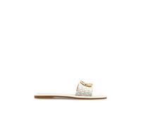Michael Kors - Milan Slides - Femme - Chaussures - Beige - Taille: 37 1/2 EU