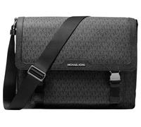 Michael Kors Mixte Malone Signature Logo Cargo Messenger Bag Sac à bandoulière, Clair/Noir, Taille Unique