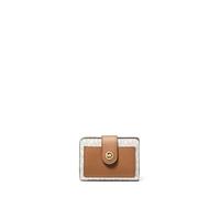 Michael Kors MK Charm Petit portefeuille compact avec languette, Vanille/gland, taille unique