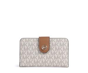 Michael Kors MK Pop Charm Medium Portefeuille blanc, synthétique, femme