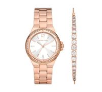 Montre Femme Michael Kors Lennox Gift Set MK1053SET blanc / or rose