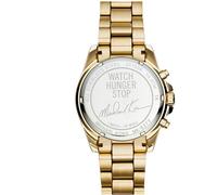 Michael Kors MK6272 Montre Homme - Cadran Noir et Or, Quartz, 43 mm, Bracelet Jaune, Étanche 50-100 m