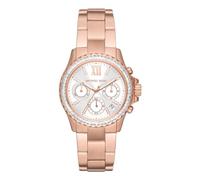 Michael Kors Montre pour Femmes MK7213 Everest Chronographe IP Or Rose Neuf