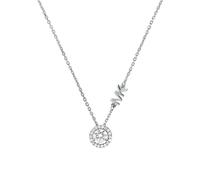 Michael Kors MKC1208AN040 Collier avec pendentif Pavé Femme Logo Zirconium Argent