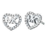 Michael Kors MKC1243AN040 Boucles d'oreilles Femme Cœur Logo Zirconium Argent Sterling